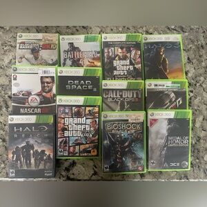 Lot (12) XBOX 360 Video Game Collection